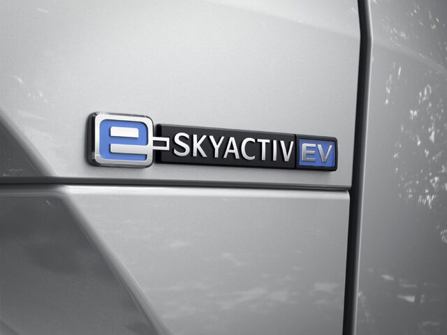 Mazda MX-30 e-Skyactiv EV Badge Close-Up