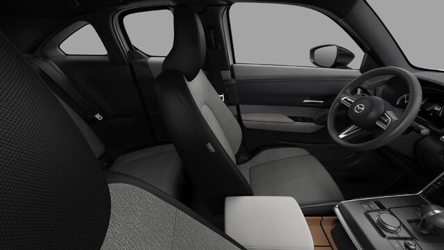 Mazda MX-30 Interior in Two-Tone Grey Upholstery