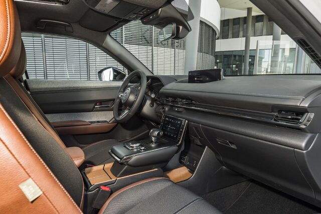 Mazda MX-30 Brown Leather Interior Wide View