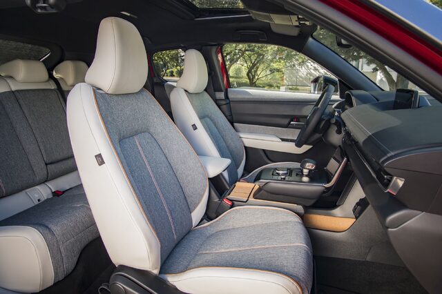 Mazda MX-30 Front Seats From Passenger Side