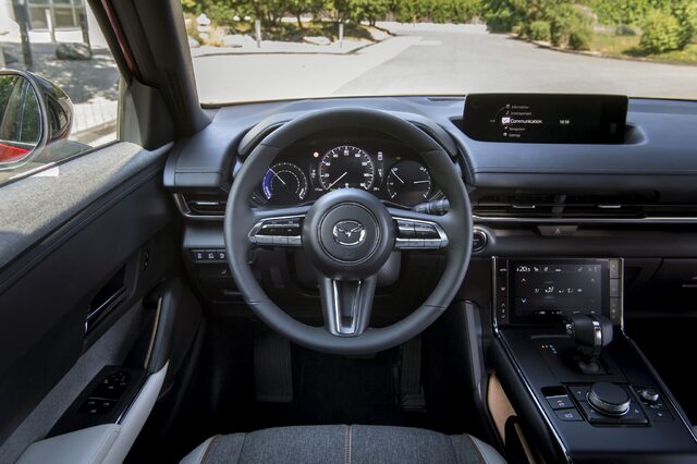 Mazda MX-30 Dashboard and Steering Wheel