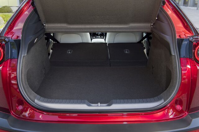 Mazda MX-30 Cargo Area With Rear Seats Up