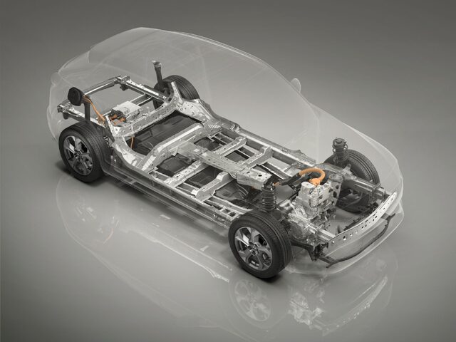 Mazda MX-30 Transparent Chassis and Platform View