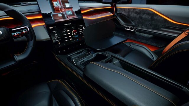 RAM 1500 Revolution Concept Center Console and Smart Home Display