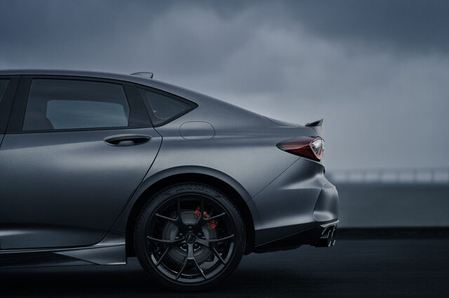 2023 Acura TLX Type S PMC Edition rear quarter panel and taillight detail