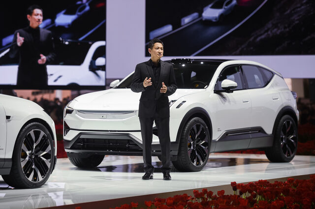 Polestar Executive Presenting at Polestar 4 World Premiere
