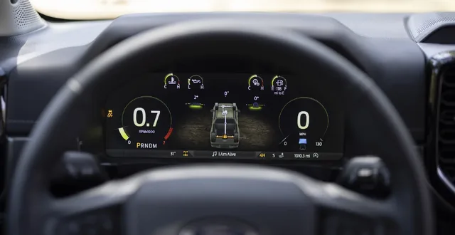 2024 Ford Ranger Digital Instrument Cluster Off-Road Display