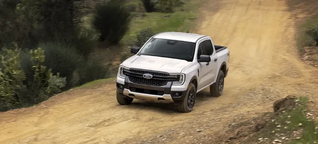 2024 Ford Ranger SuperCab Front Three-Quarter Off-Road
