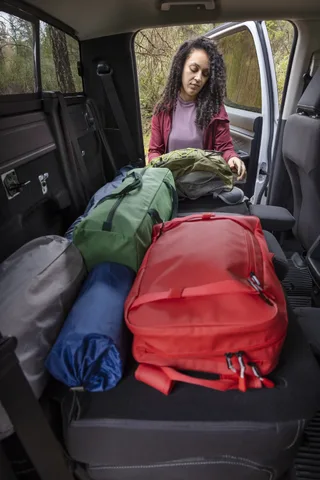 2024 Ford Ranger Rear Seat Cargo Versatility