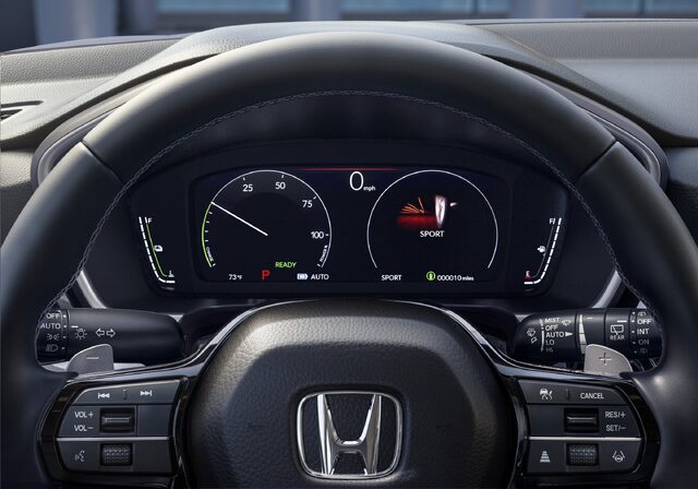 2025 Honda CR-V e:FCEV Digital Instrument Cluster in Sport Mode