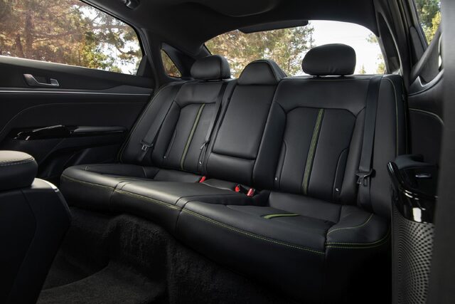 2025 Kia K5 GT rear seats