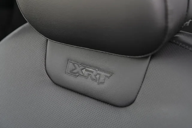 2025 Hyundai Santa Cruz XRT Embossed Seat Badge Close-Up