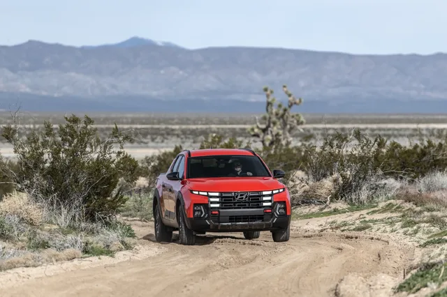 2025 Hyundai Santa Cruz Front End Close-Up Off-Road