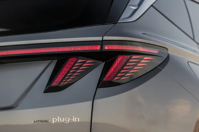 2025 Hyundai Tucson Rear Taillight and HTRAC Plug-In Badge