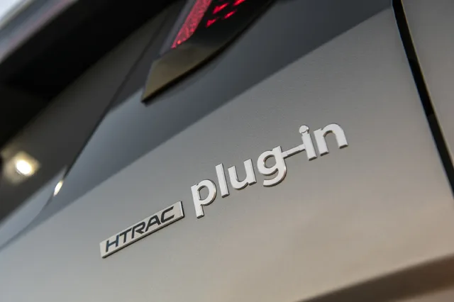 2025 Hyundai Tucson HTRAC Plug-In Badge Close-Up