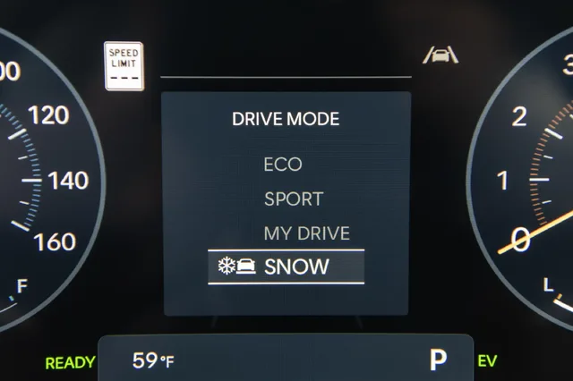 2025 Hyundai Tucson Drive Mode Selection Screen