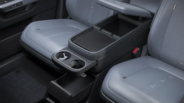 2026 Rivian R2 Center Console with Cup Holders