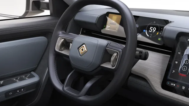 2026 Rivian R2 Steering Wheel and Driver Display