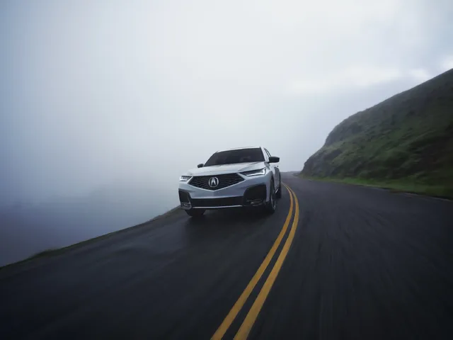 2025 Acura MDX A-Spec Front View in Fog