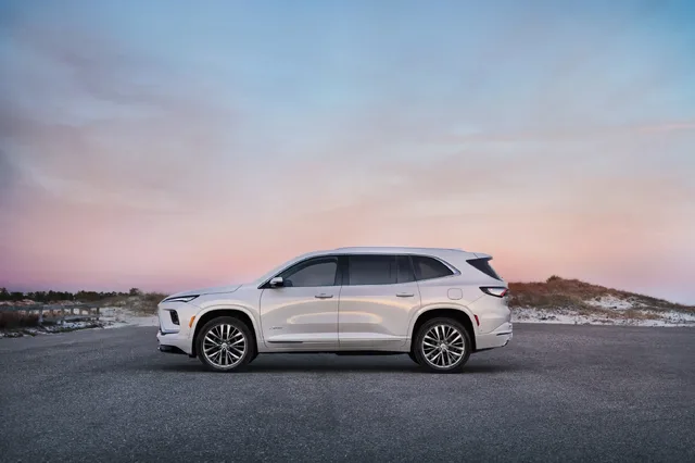 2025 Buick Enclave Avenir Side Profile in White