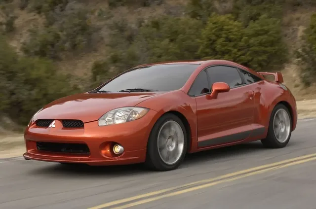 Mitsubishi Eclipse Fourth-Generation Front Three-Quarter in Orange