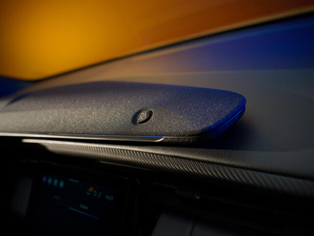 2024 Ford Capri Bang and Olufsen dashboard speaker detail