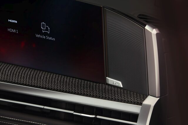 2025 Cadillac Escalade-V Dashboard Display and AKG Speaker