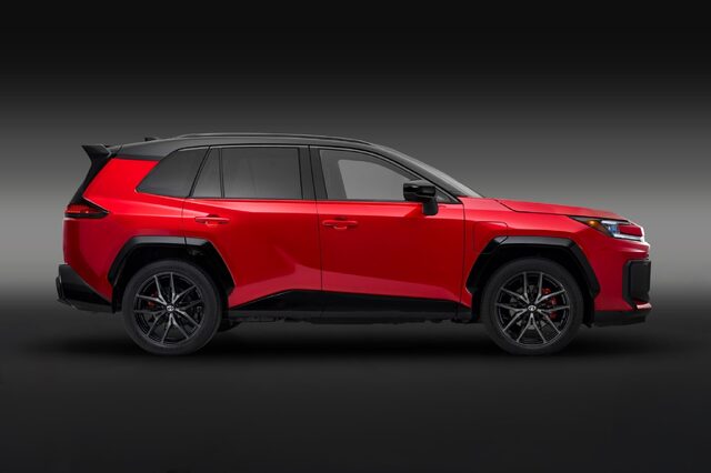 2026 Toyota RAV4 GR Sport Side Profile Studio Shot