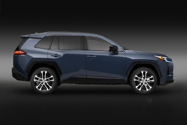 2026 Toyota RAV4 Limited Side Profile Studio Shot in Blue