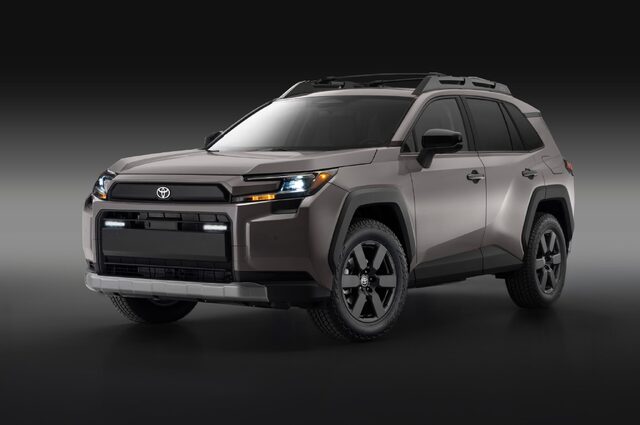 2026 Toyota RAV4 Woodland Edition Front Three-Quarter Studio Shot