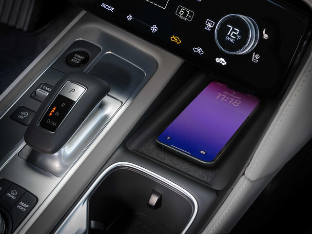 2026 Infiniti QX60 Center Console with Wireless Charger