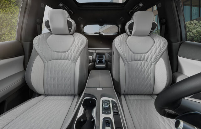 2026 Infiniti QX60 Front Seats Rear View with Console