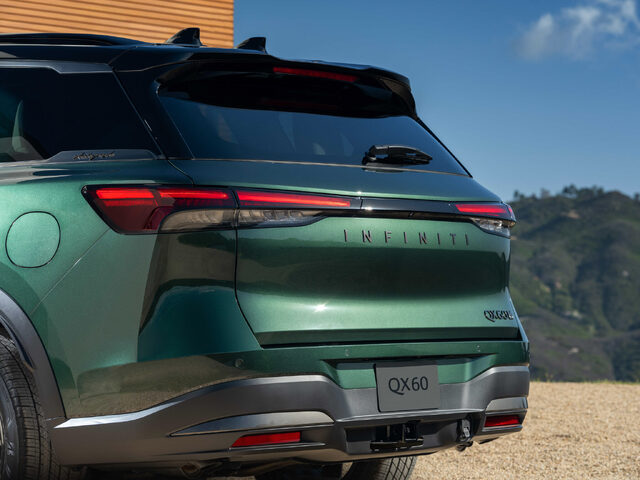 2026 Infiniti QX60 Rear View with INFINITI Lettering