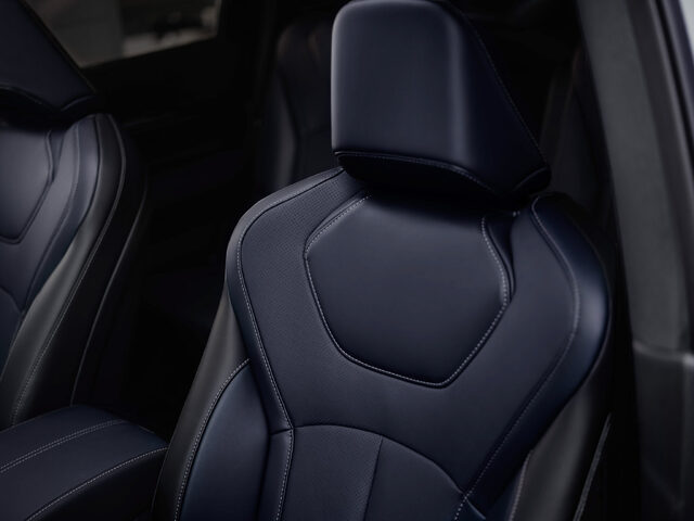 2026 Infiniti QX60 Sport Front Seat Detail in Dark Leather