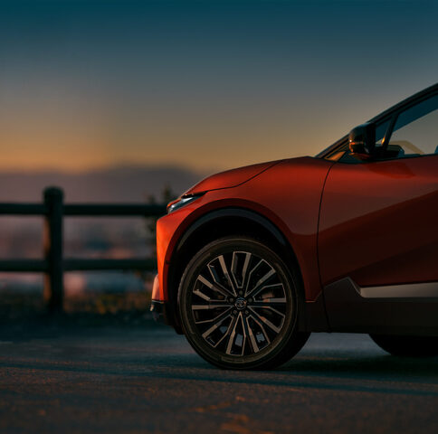 2026 Toyota C-HR Front Wheel and Fender Detail at Sunset