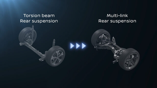 2026 Nissan LEAF Rear Suspension Comparison