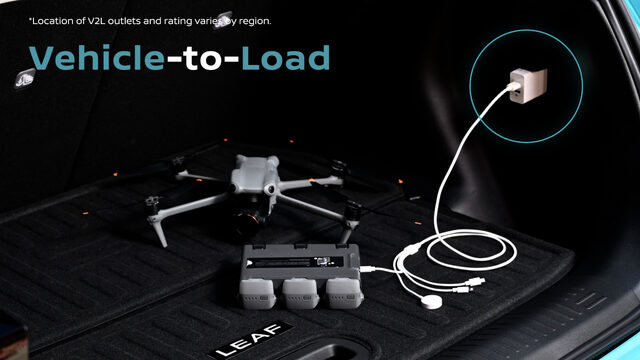 2026 Nissan LEAF Vehicle-to-Load Cargo Area