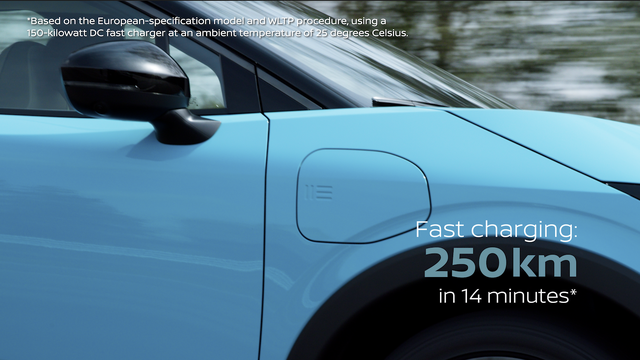 2026 Nissan LEAF Charge Port and Fast Charging Graphic