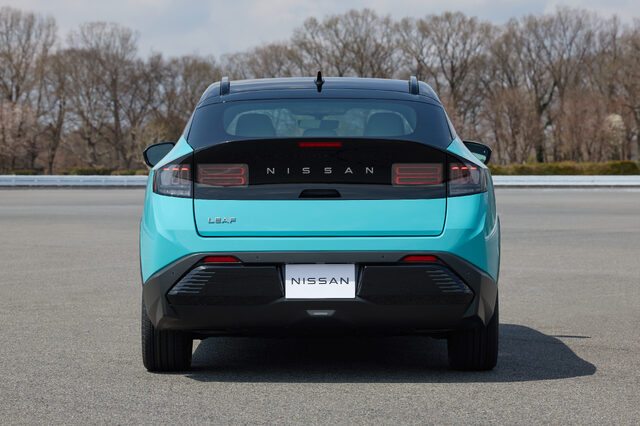 2026 Nissan LEAF Rear View on Track