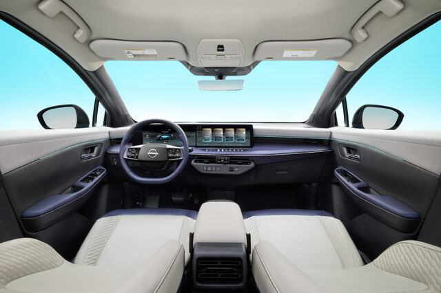 2026 Nissan LEAF Full Dashboard Symmetrical View