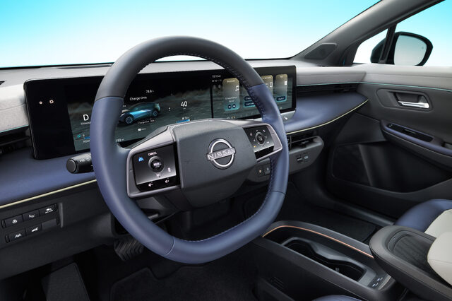 2026 Nissan LEAF Dashboard and Steering Wheel