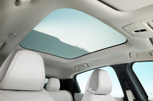2026 Nissan LEAF Panoramic Glass Roof Interior