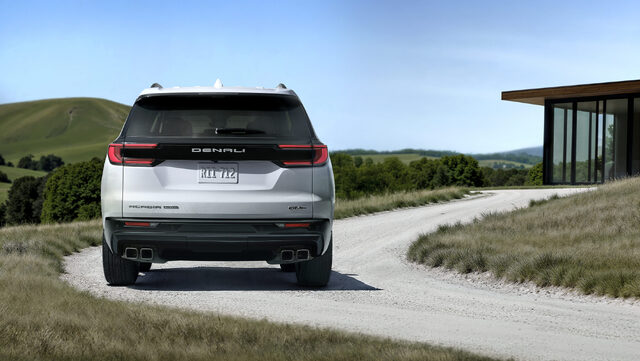 2026 GMC Acadia Denali Ultimate Rear View with Full-Width Taillights