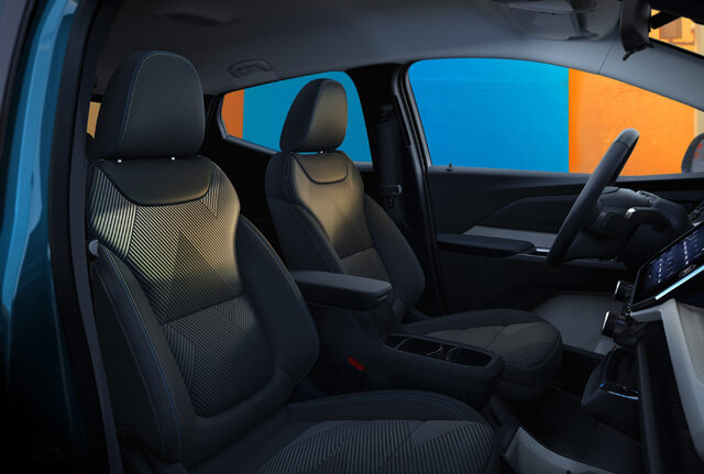 2027 Chevrolet Bolt Front Seats Close-Up