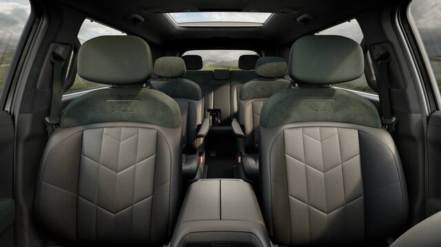 2027 Kia Telluride X-Line Three-Row Interior with Green Suede Seats