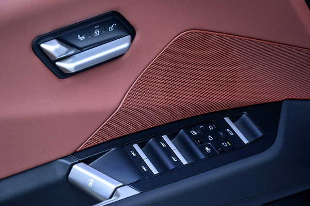 2026 BMW iX3 Door Panel with Power Window and Seat Controls