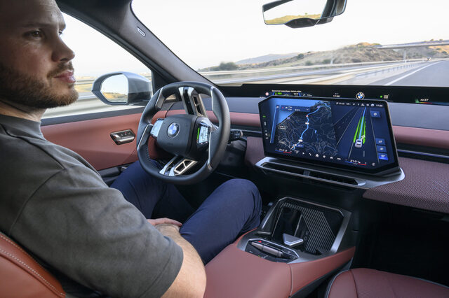 2026 BMW iX3 Driver's Cockpit with Hands-Free Highway Driving