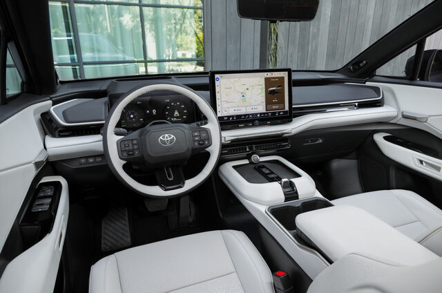 2027 Toyota Highlander EV Dashboard and Touchscreen Display