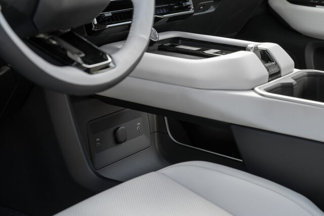 2027 Toyota Highlander EV Power Seat Controls and Center Console