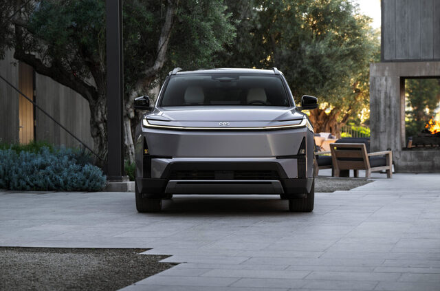 2027 Toyota Highlander EV Dead-On Front View